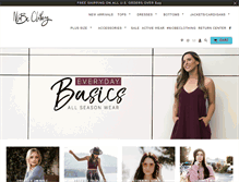Tablet Screenshot of niobeclothing.com